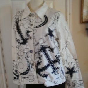New Travel Collection sz S M Nautical Theme JACKET